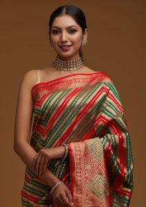 Red Zariwork Banarasi Saree
