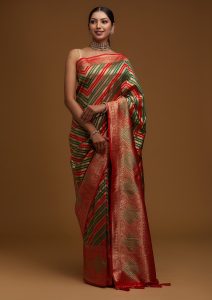 Red Zariwork Banarasi Saree